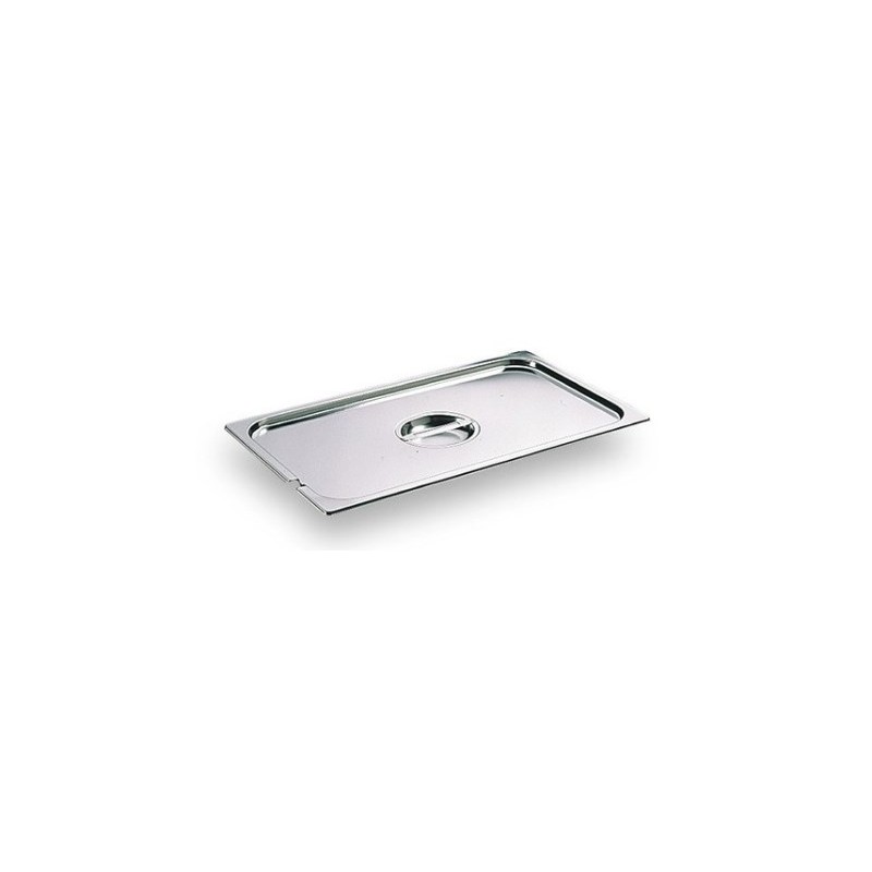 COUVERCLE INOX AVEC POIGNEE + ENCOCHE LOUCHE