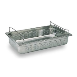BAC GASTRO INOX PERFORE AVEC ANSES PANIER GN 1/1