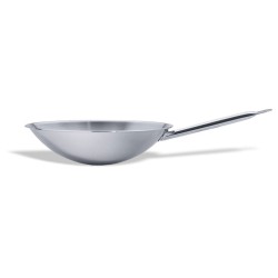 WOK INOX INDUCTION Ø 36 - FOND BOMBE