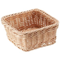 CORBEILLE POLYPROPYLENE CARRE - 240x240xht60 mm