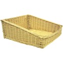 PRESENTOIR OSIER NATUREL - 520x500xht200/110 mm