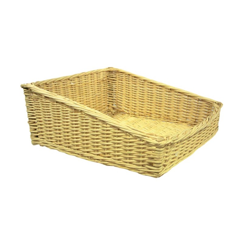 PRESENTOIR OSIER NATUREL - 520x500xht200/110 mm
