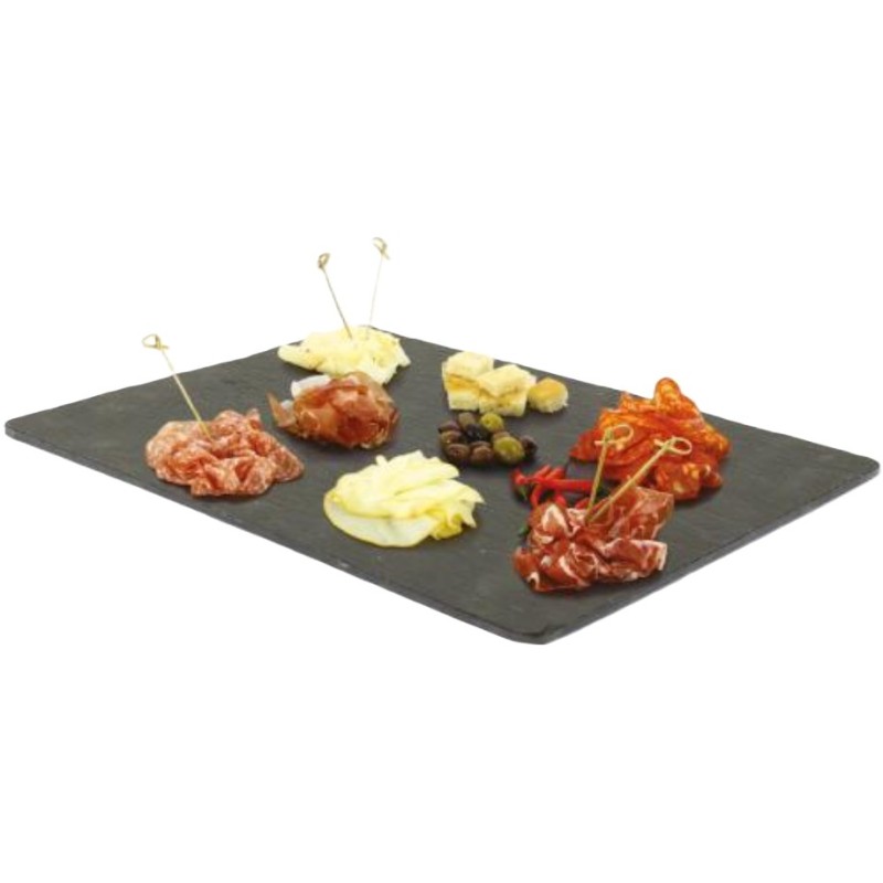PRESENTOIR ARDOISE NATURELLE BORDS SCIES