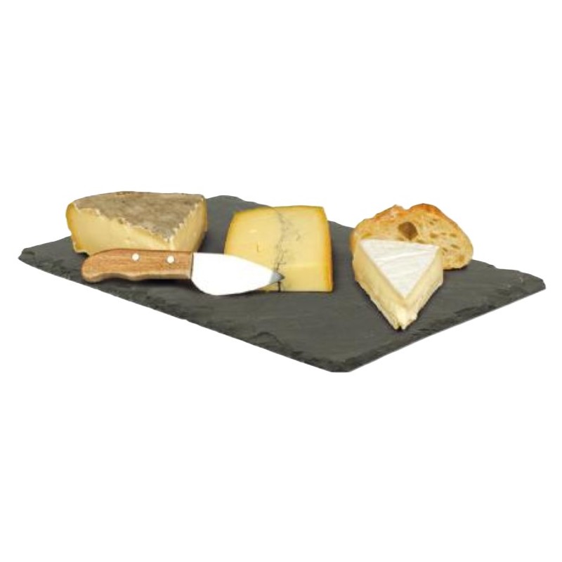 PRESENTOIR ARDOISE NATURELLE bords coupés - 300X200X5 MM (par 20)