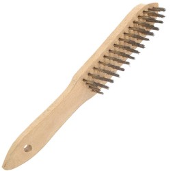 BROSSE METALLIQUE AVEC MANCHE - fil inox