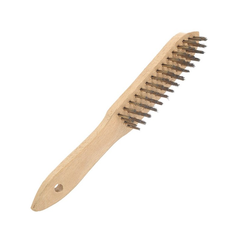 BROSSE METALLIQUE AVEC MANCHE - fil inox