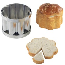 PAIN SURPRISE FLEUR INOX HT 120 - Dim 155x120 mm