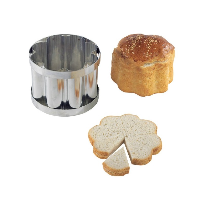 PAIN SURPRISE FLEUR INOX HT 120 - Dim 155x120 mm