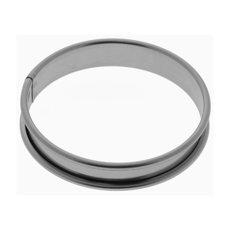 CERCLE A TARTE INOX BORD ROULE - PAR LOT