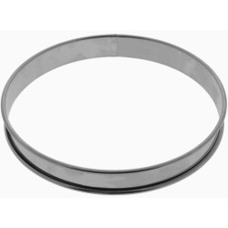 CERCLE TARTE INOX BORD ROULE
