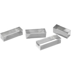 NONNETTE RECTANGLE INOX HT 30 MM