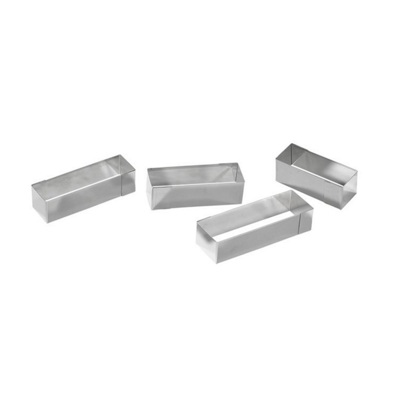 NONNETTE RECTANGLE INOX HT 30 MM