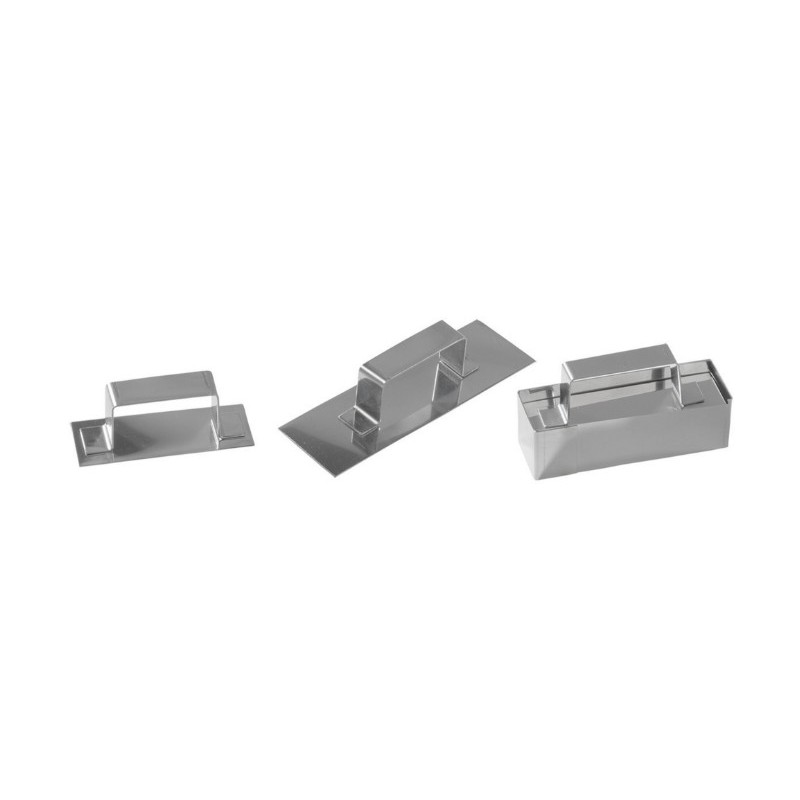 POUSSOIR A NONNETTE RECTANGLE INOX