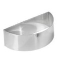 NONNETTE DEMI-LUNE INOX - Dim 85xht30 mm (Lot de 6)