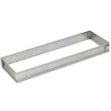 RECTANGLE A TARTE PERFORE INOX