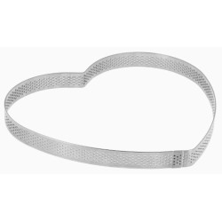 COEUR A TARTE PERFORE INOX HT 20 MM