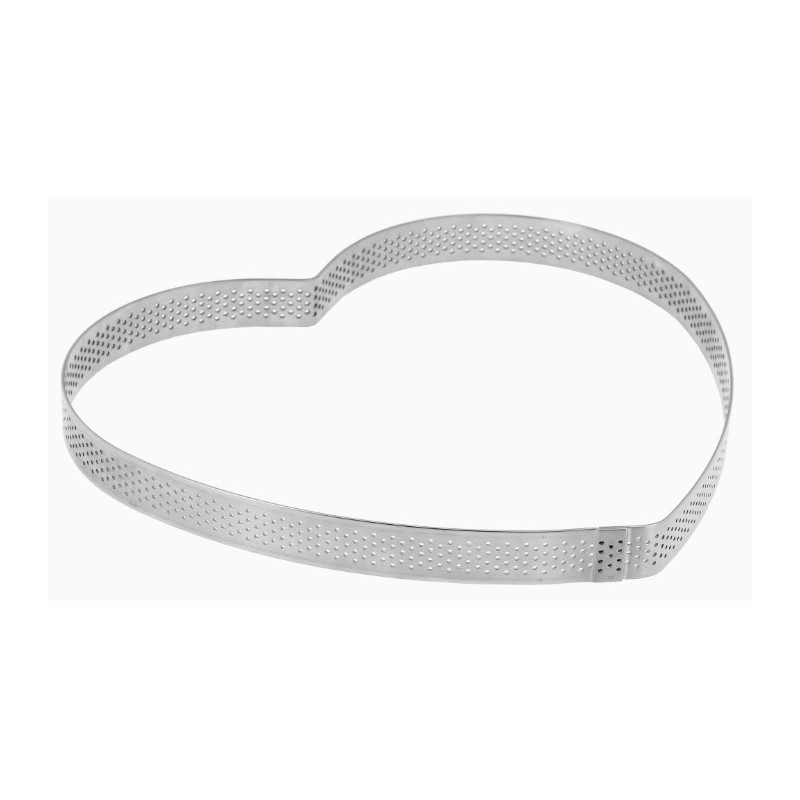 COEUR A TARTE PERFORE INOX HT 20 MM