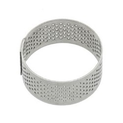 MINI ROND A TARTE PERFORE INOX HT 20 MM