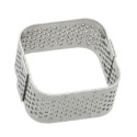MINI CARRE A TARTELETTE PERFORE INOX HT 20 - Dim 35x35 mm