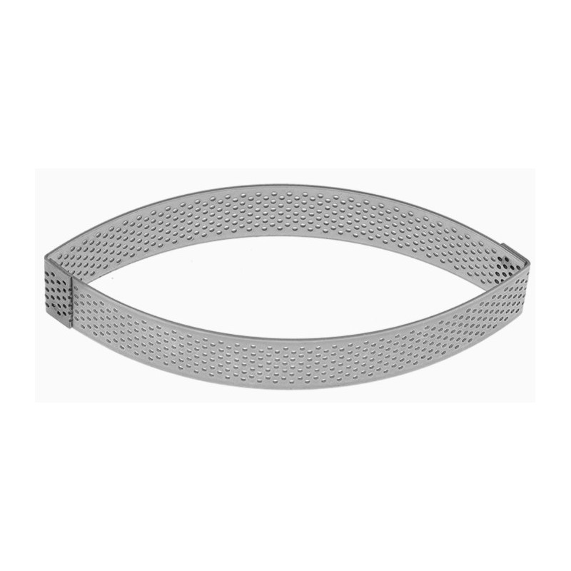 CALISSON A TARTELETTE PERFORE INOX HT 20 - Dim 120x50 mm