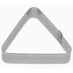 TRIANGLE A TARTELETTE PERFORE INOX HT 20 - Dim 85x75 mm