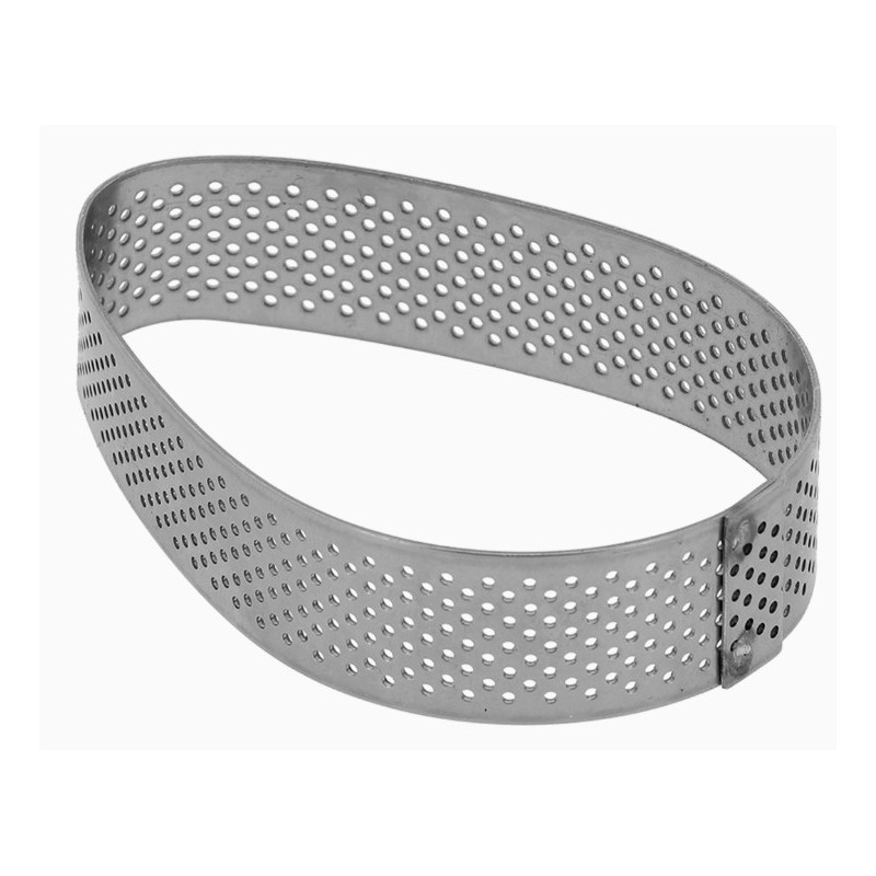 FORME AMANDE A TARTE PERFORE INOX HT 20 MM