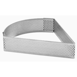 TRIANGLE A TARTELETTE PERFORE INOX HT 20 - Dim 120x105 mm