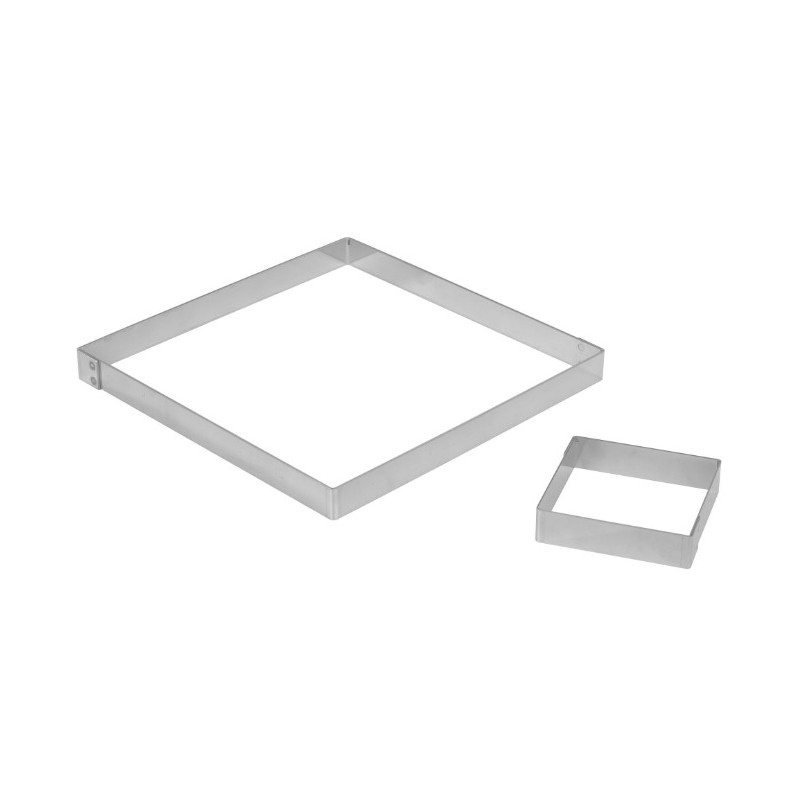 CARRE A TARTE INOX HT 20 MM