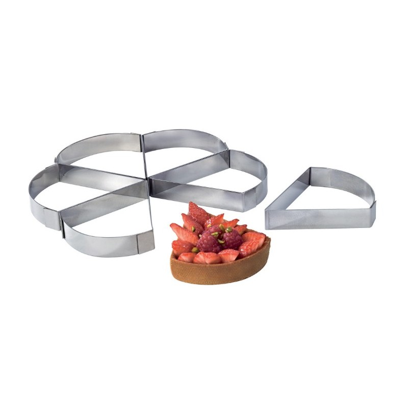 TRIANGLE A TARTE INOX HT 20 - Dim 120x105 mm
