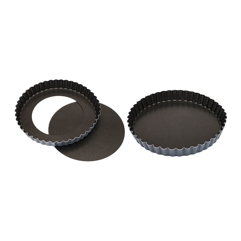 MOULE A TARTE EXOPAN CANNELE Ø 240XHT25 MM - Fond amovible