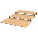 ESCALIER 3 MARCHES EFFET BOIS - 500x800 ht 62 mm
