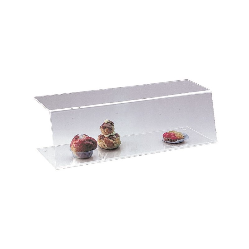 PRESENTOIR PLEXI AVEC COTES OUVERTS HT 200 MM