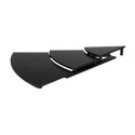 ESCALIER NOIR 1/8 DE ROND - 800x400x ht 65 mm (plat non compris)
