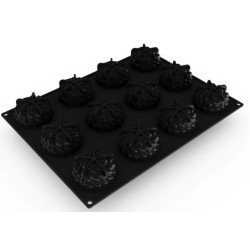 PLAQUE SILICONE 400X300 - 12 façon st honoré Ø 72xht40 mm - 100ml