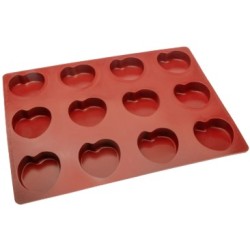 KIT MOULE SILICONE 400X300 - 12 formes amande 70x69xht22 mm