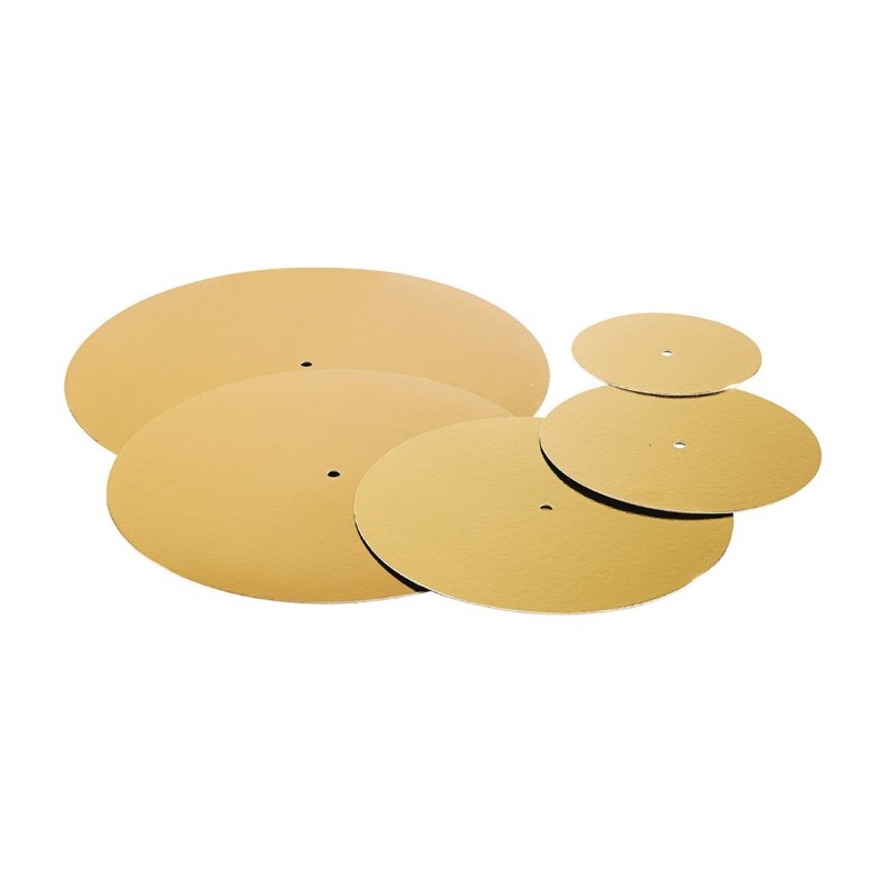 ROND PERFORE OR/NOIR POUR PIECE MONTEE