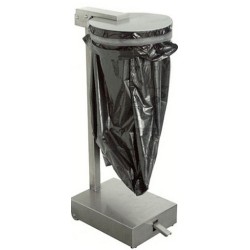 SUPPORT SAC POUBELLE INOX 120 L