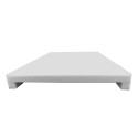 PLAQUE POLYETHYLENE COLORIS BLANC EPAISSEUR 25 MM SUR TASSEAUX