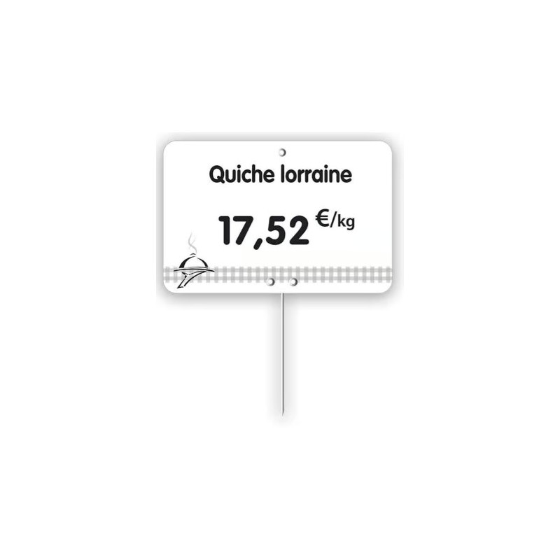 ETIQUETTE 80x60 mm blanche, Tout Comprix Charcuterie Traiteur, à text