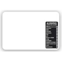 ETIQUETTE 80x60 mm blanche, Tout Comprix Allergènes, neutre, sans piq
