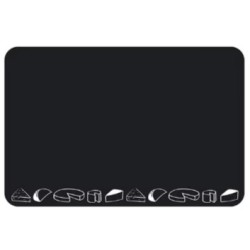 ETIQUETTE 80x60 mm noire, Tout Comprix Fromages, neutre, sans pique (