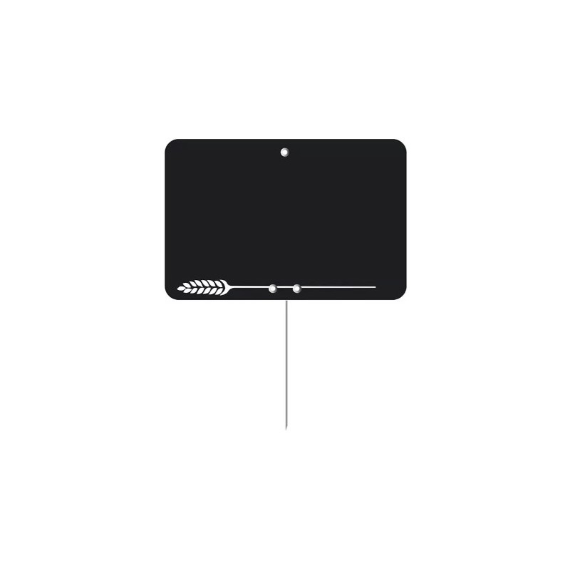 ETIQUETTE 80x60 mm noire, Tout Comprix Boul.Pâtisserie, neutre, pique