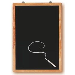 Tableau noir 400x600 mm, cadre baguette agrafée