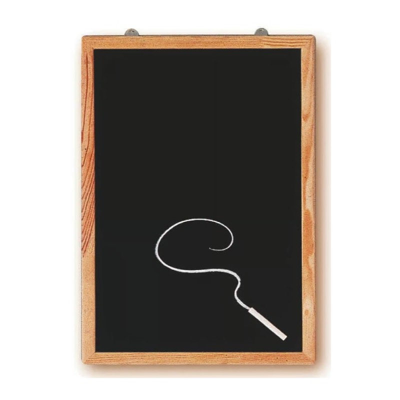Tableau noir 400x600 mm, cadre baguette agrafée