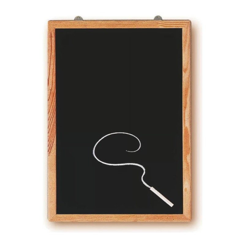 Tableau noir 600x800 mm, cadre baguette agrafée