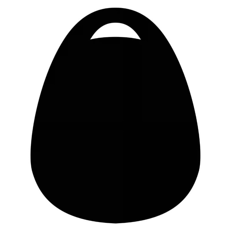 Panneau 600x885 mm Cabas, recto/verso, à poignée