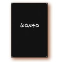 Tableau noir 400x600 mm, PVC expansé 3 mm, recto/verso, perforations 
