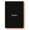 Tableau noir 600x900 mm, PVC expansé 3 mm, recto/verso, perforations 