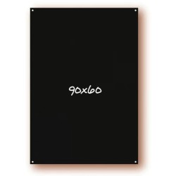 Tableau noir 600x900 mm, PVC expansé 3 mm, recto/verso, perforations 