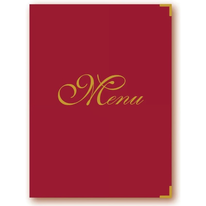 PROTÈGE-MENU 233x319 mm Elite rouge